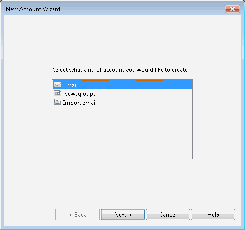 Opera Mail IMAP Configure Step 1
