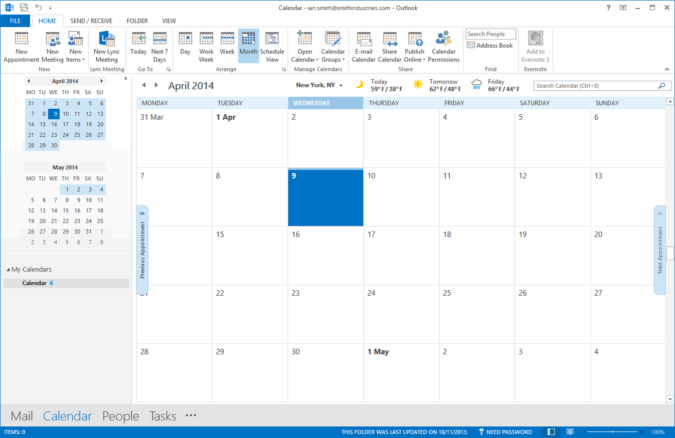Share Calendar Outlook (PC Windows) 1