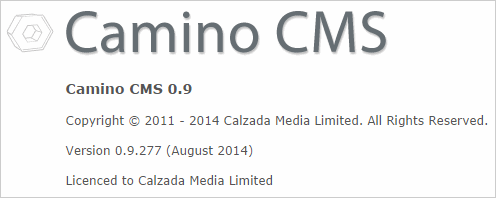 About Camino CMS Screenshot