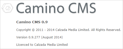 About Camino CMS Screenshot About Camino CMS Screenshot