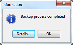 IMAPSize Backup Completed IMAPSize Backup Completed