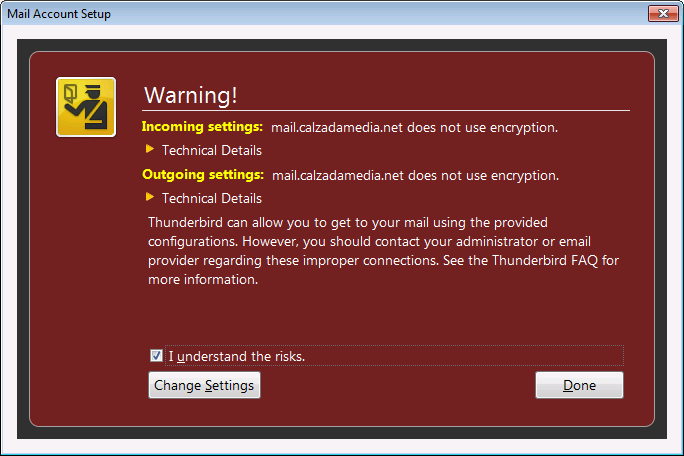 Thunderbird setup step 7 Thunderbird setup step 7