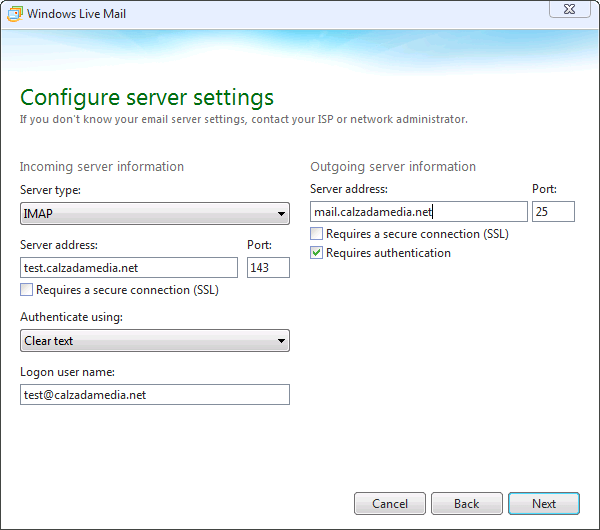 Windows Live Mail Step 3 Windows Live Mail Step 3