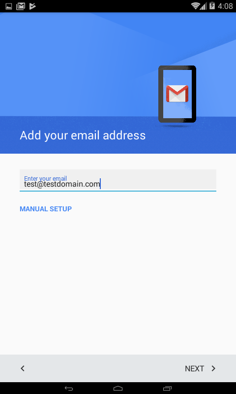 Exchange 2016 using the Android Gmail App
